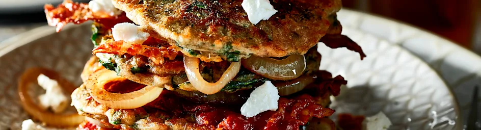 Boerenkoolpannenkoek met spek en ui