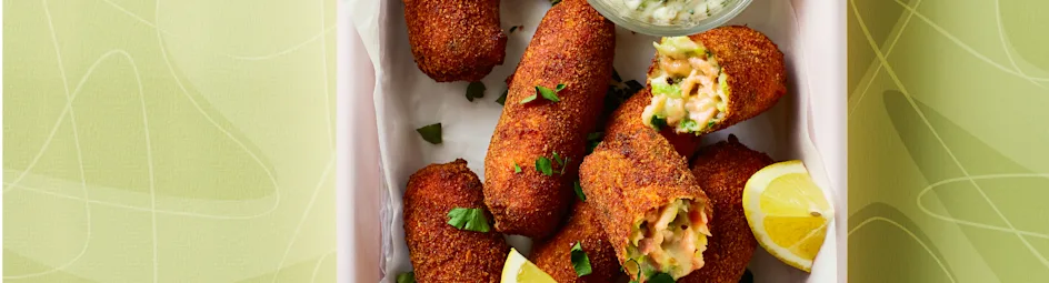 Gerookte-zalmkroketjes