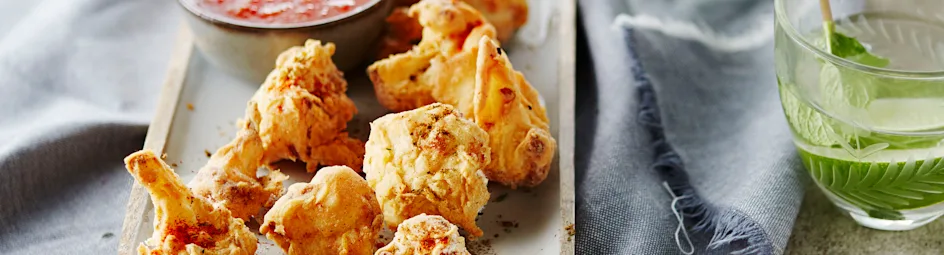 Crispy bloemkool-bites