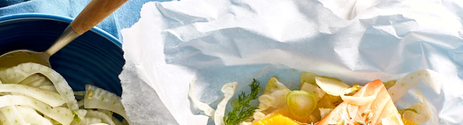 Zalmpakketje met venkel en sinaasappel