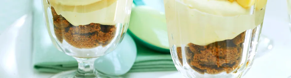 Citroen-cheesecakeglaasjes met tijm