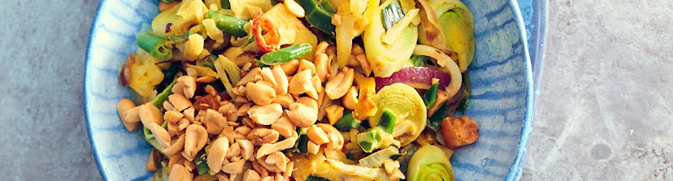 Groentecurry met naanbrood