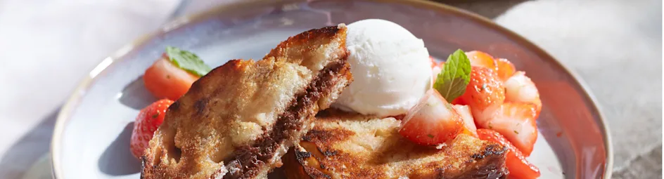 Gegrilde chocoladesandwich