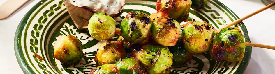 Buffalo-spruitjes met kaasdip