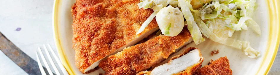 Kipschnitzel met aardappelsalade
