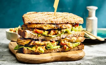 Gegrilde kip met paprika-guacamole