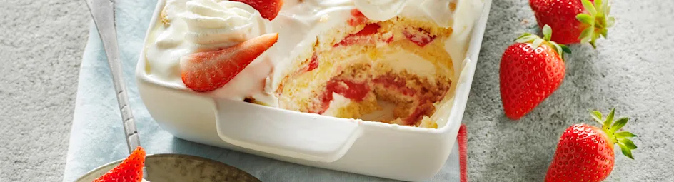 Aardbei-tiramisu