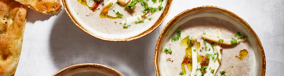 Romige paddenstoelensoep