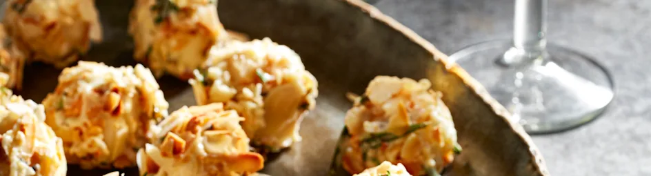 Gorgonzola-bonbons met witte chocolade