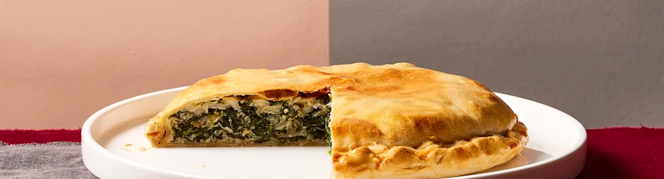 Torta verde met spinazie