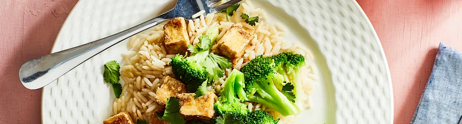 Chinese tofu met pruimensaus
