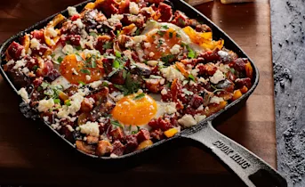 Shakshuka uit de oven met chorizo