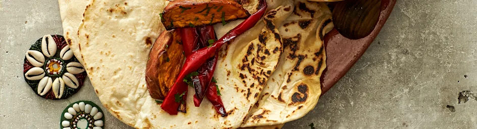 Taco's met zoete aardappel, paprika en feta