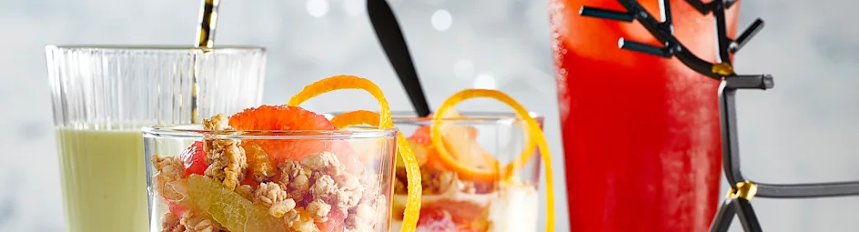 Citrusyoghurt-parfait met granola