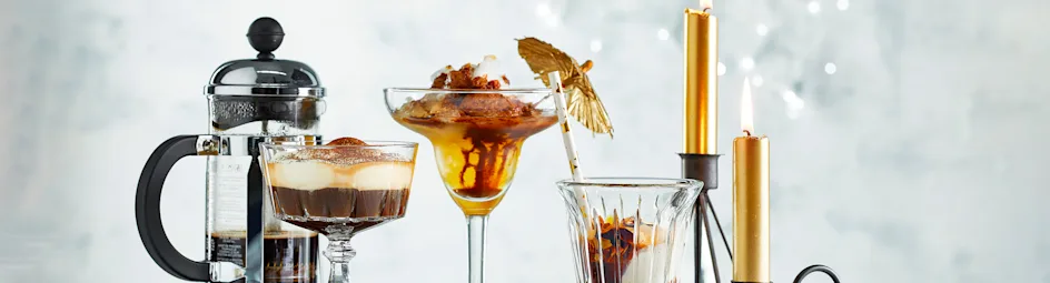 Espresso met vanille-koffiesiroop