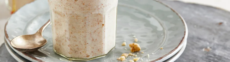 Granenontbijt met gakaramelliseerde appeltjes