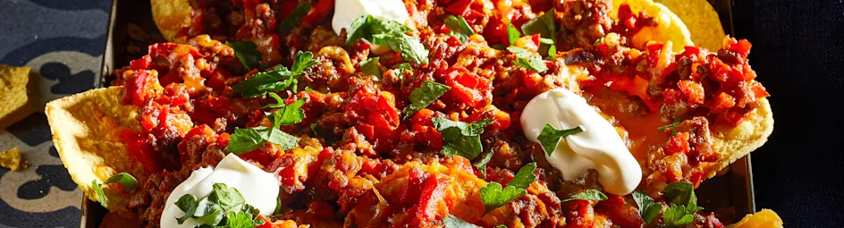 Chiligehakt met chips