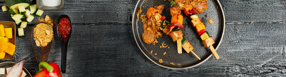 Tofu-saté met pindasaus