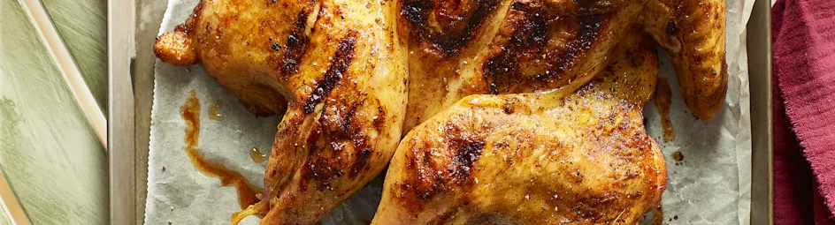 Slow roasted spagaat-kip