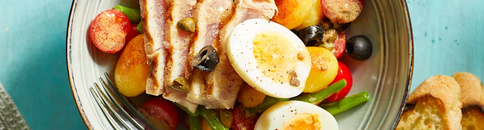 Lauwwarme salade niçoise