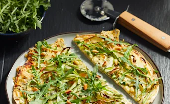 Asperge-tortillapizza