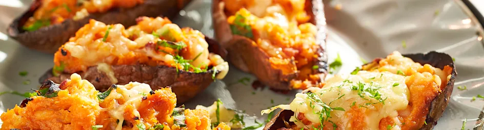 Roasted sweet potato skins
