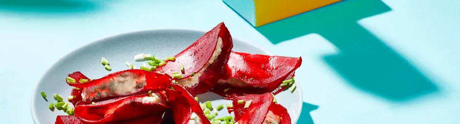 Bietenravioli met kruidenkaas