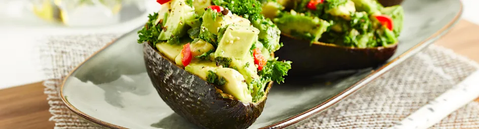 Gevulde kruidenavocado