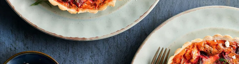 Bietenquiche met feta en dille