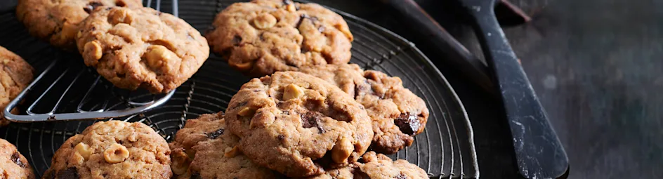 Chocolate chip cookies met hazelnoot