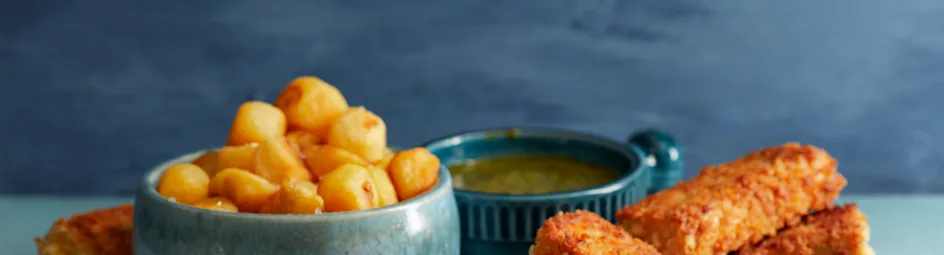 Tofu milanese met krieltjes en salsa verde