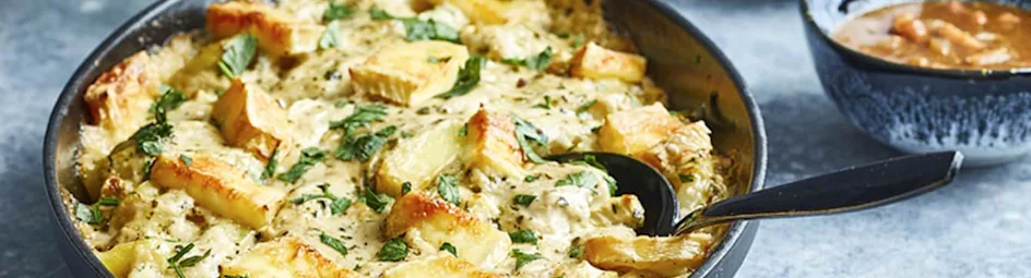 Aardappelgratin met Vlaamse karbonade en wokgroente