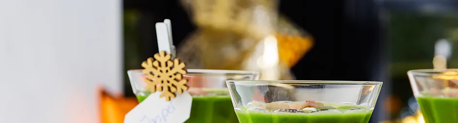 Doperwtensoepje met gerookte ham