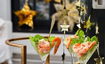 Feestelijke garnalencocktail