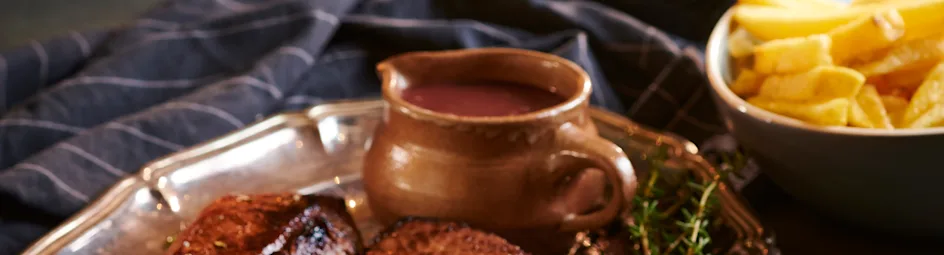 Biefstuk met port-jus