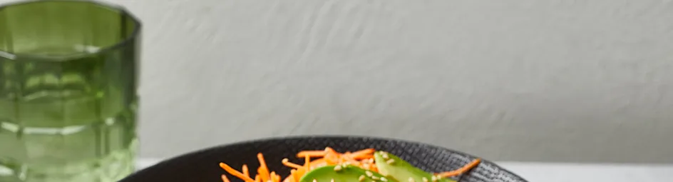 Rijstnoedel-bowl met garnalen