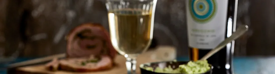 Gevulde beenham met broccolicrème
