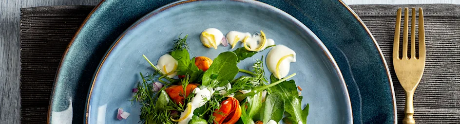 Mosselsalade met roomdressing