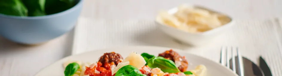 Fusilli met venkel-gehaktballetjes