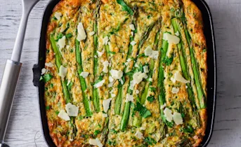 Frittata met groene asperges