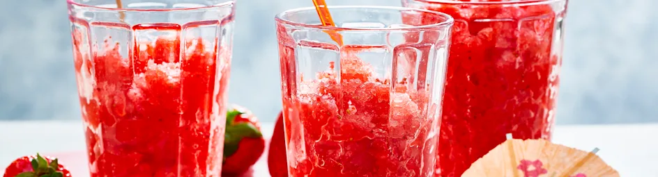 Rosé-aardbeiengranita