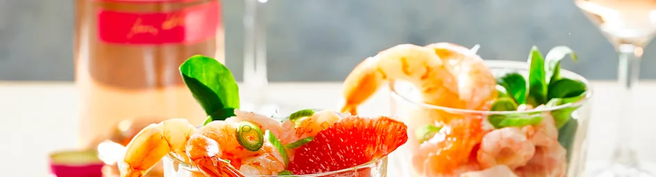 Garnalensalade met grapefruit