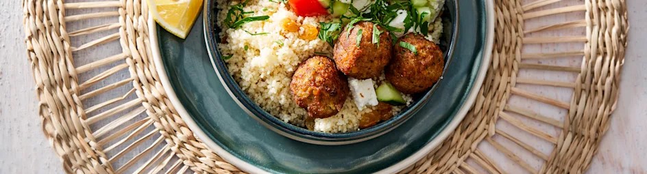 Couscoussalade met falafel