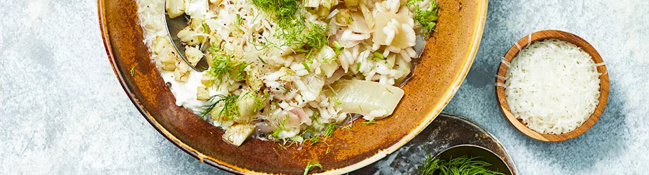 Venkelrisotto met ricotta