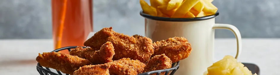 Kipnuggets met appelmoes