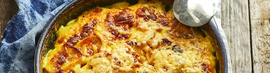 Aardappelgratin met kerrie