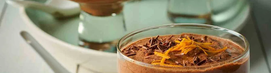 Chocolademousse met koffiekaramel