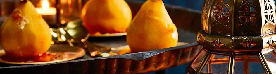 Stoofperen met kardemom en saffraan