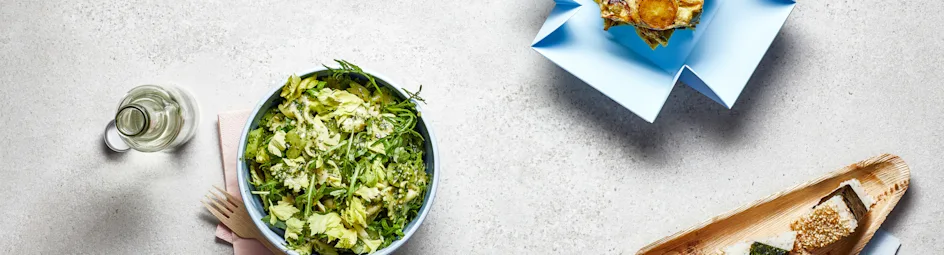 Tortilla met citroenmayo en paprikasalsa