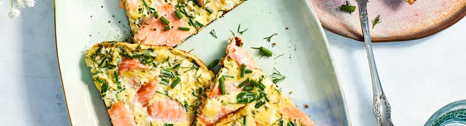 Zalm-omelet met mascarpone